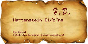 Hartenstein Diána névjegykártya
