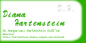 diana hartenstein business card